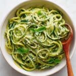 Raw Avocado Pesto Zucchini Noodles Recipe