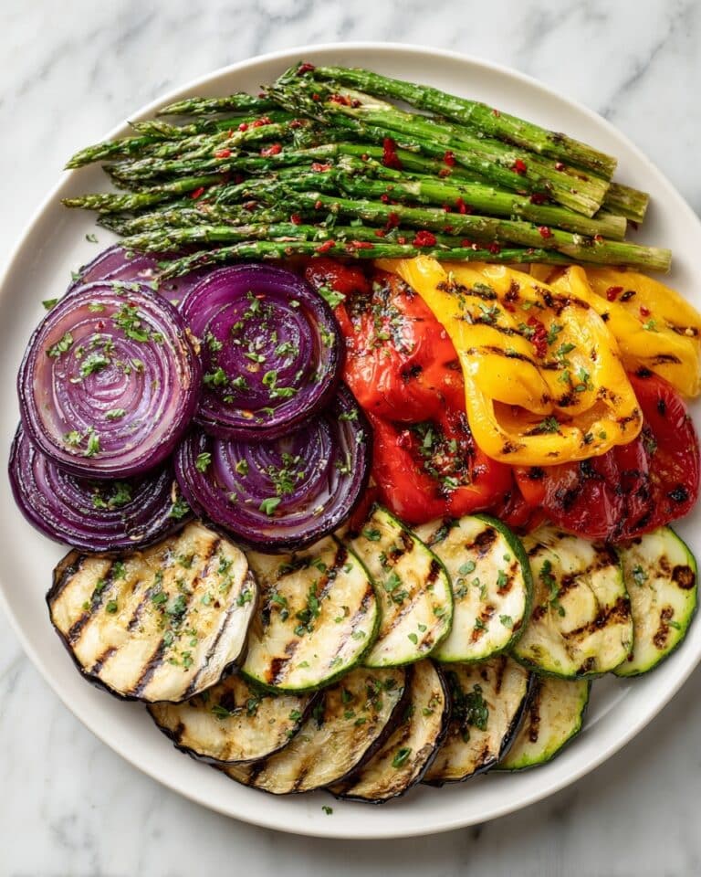 Grilled Summer Veggies with Homemade Chimichurri Sauce Recipe