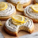 Lemon Poppy Seed Cheesecake Cookies with Cream Cheese Frosting Recipe