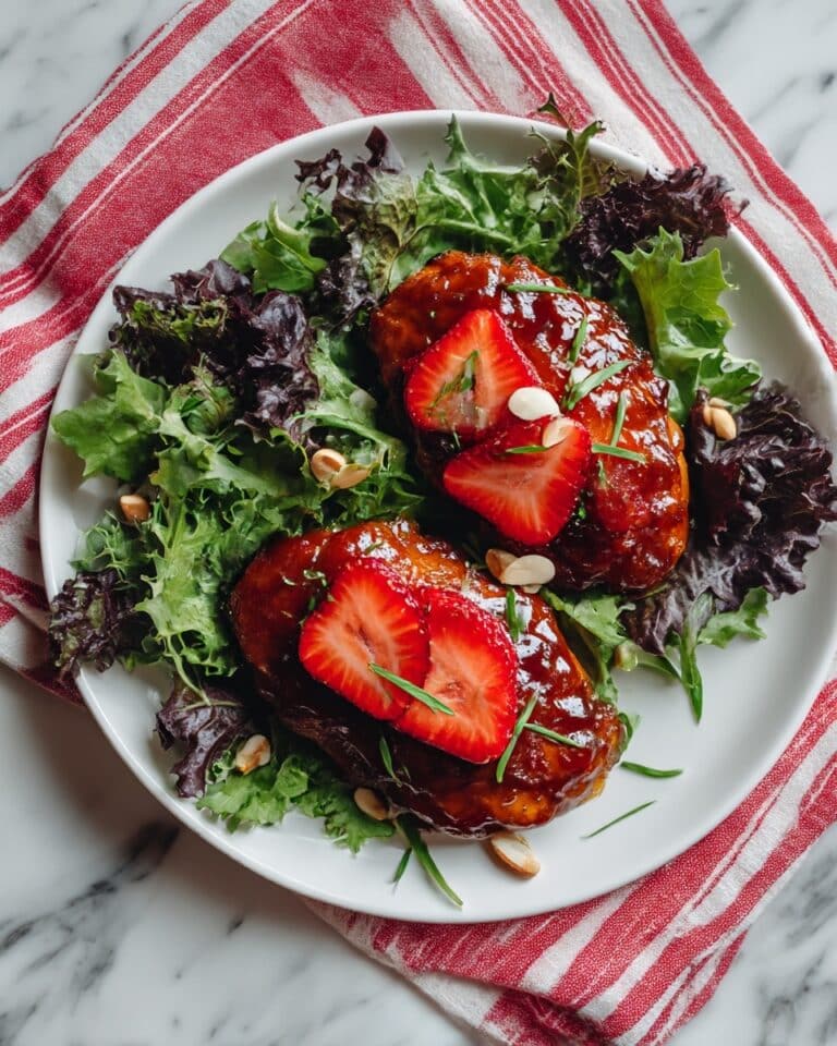 Strawberry Balsamic Chicken with Fresh Basil and Goat Cheese Recipe