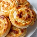 Cheesy Italian Salami Puff Pastry Pinwheels Recipe