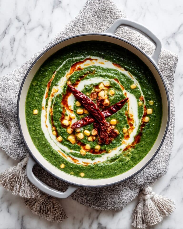 Lasooni Corn Palak (Garlic Spinach and Corn Curry) Recipe