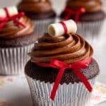 Easy Graduation Cupcakes with Diploma Toppers Recipe