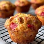 Strawberry Rhubarb Muffins Recipe