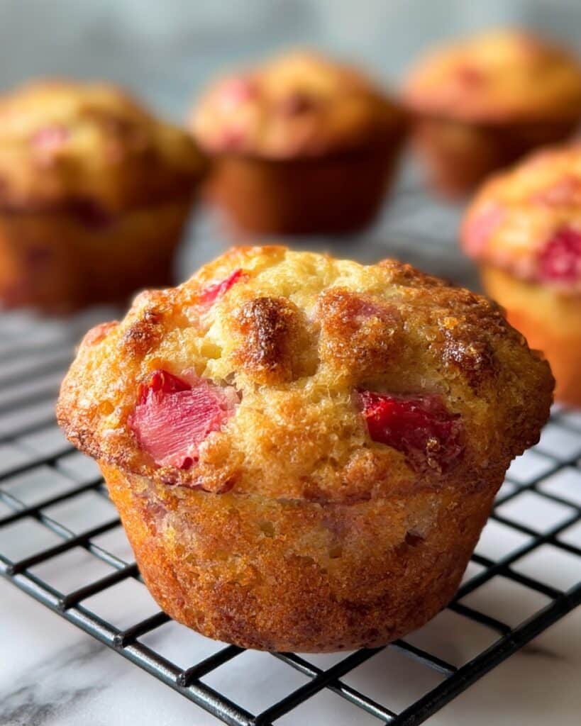 Strawberry Rhubarb Muffins Recipe