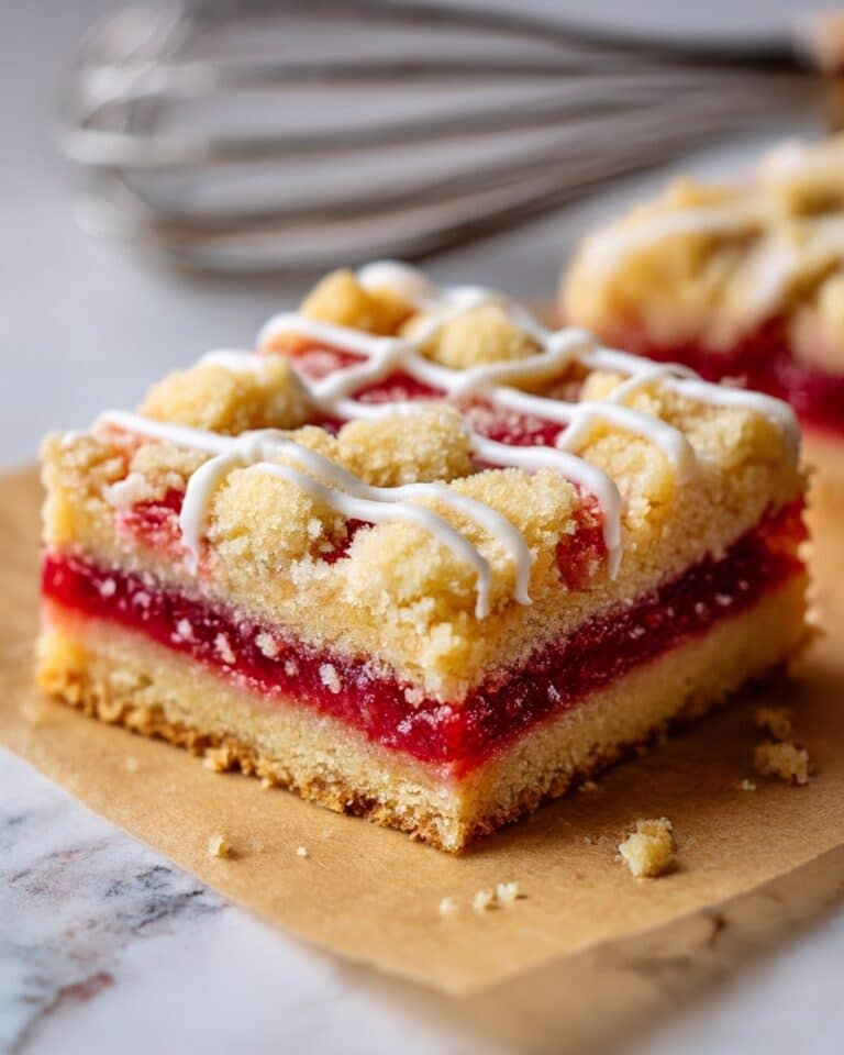 Rhubarb Bars with Shortbread Crust Recipe
