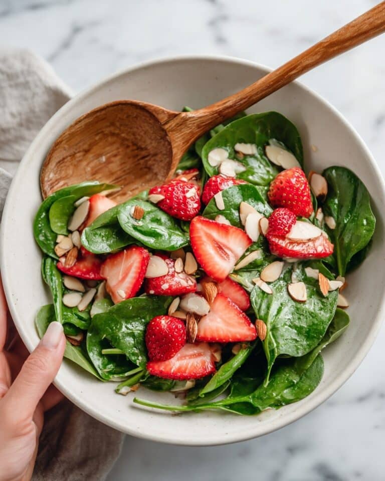 15-Minute Strawberry Spinach Salad Recipe