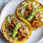 Cilantro Lime Shrimp Tacos with Creamy Slaw Recipe