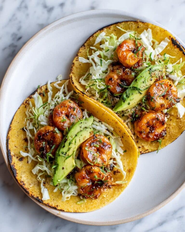 Cilantro Lime Shrimp Tacos with Creamy Slaw Recipe