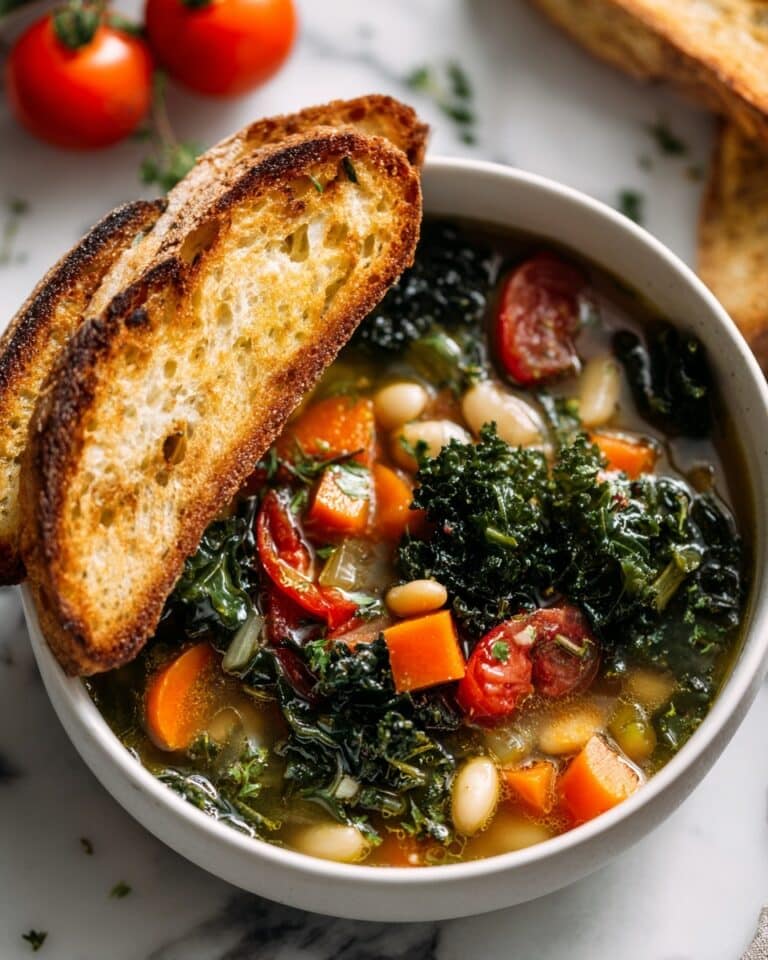 Tuscan White Bean and Kale Soup (Ribollita) Recipe