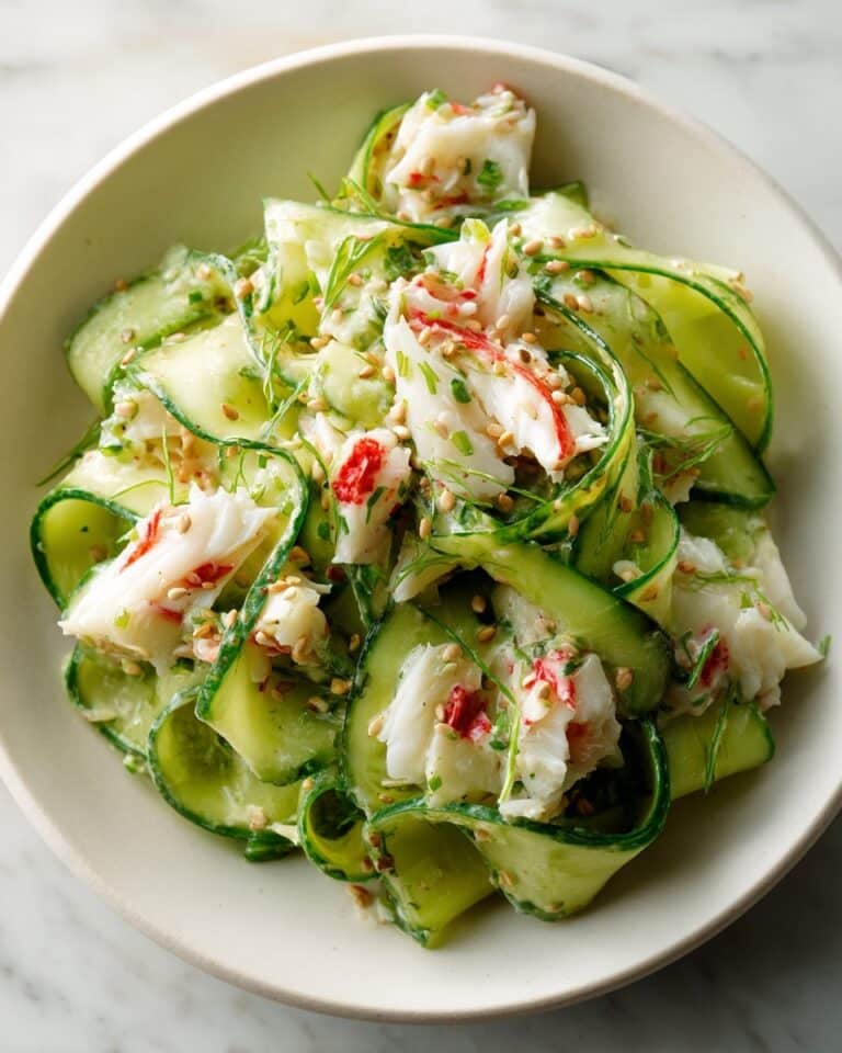 Cucumber Salad with Crab Meat Delight Recipe