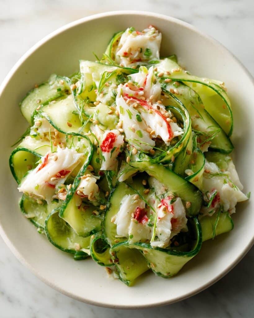 Cucumber Salad with Crab Meat Delight Recipe