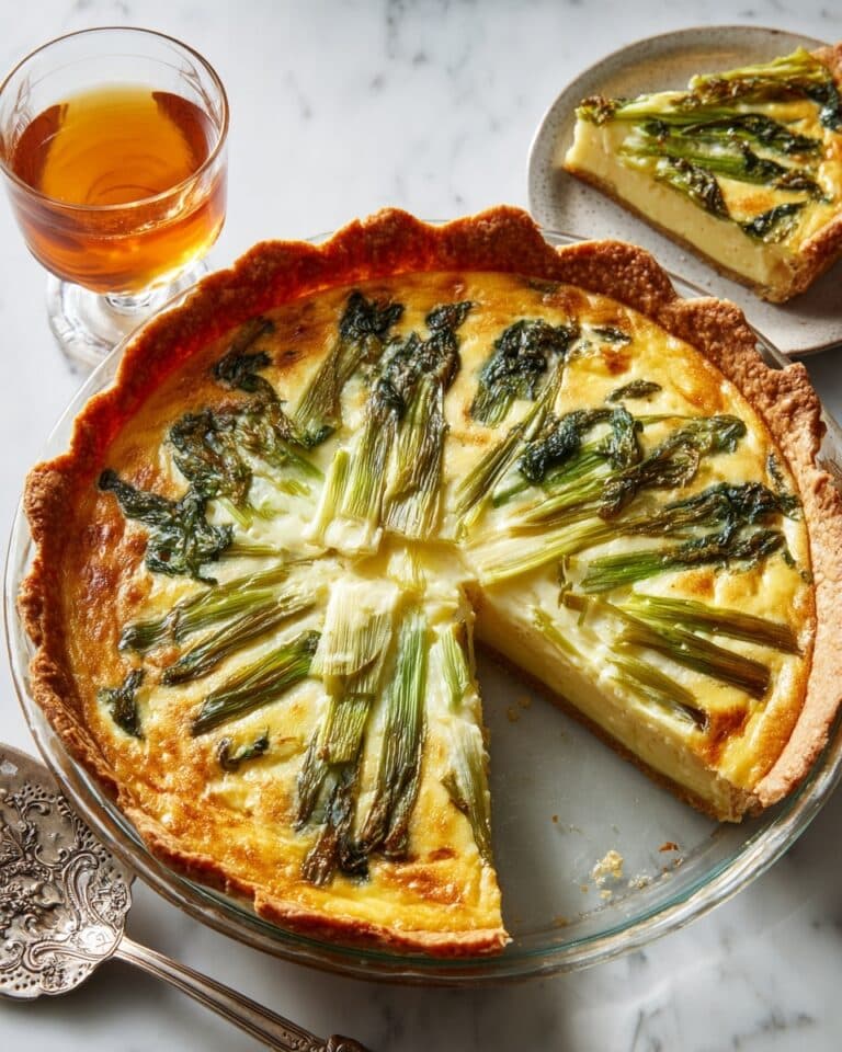 Crustless Spinach & Asparagus Quiche with Gruyère Recipe