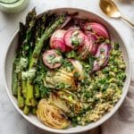 Spring Farro Bowl with Herb Yogurt Sauce Recipe