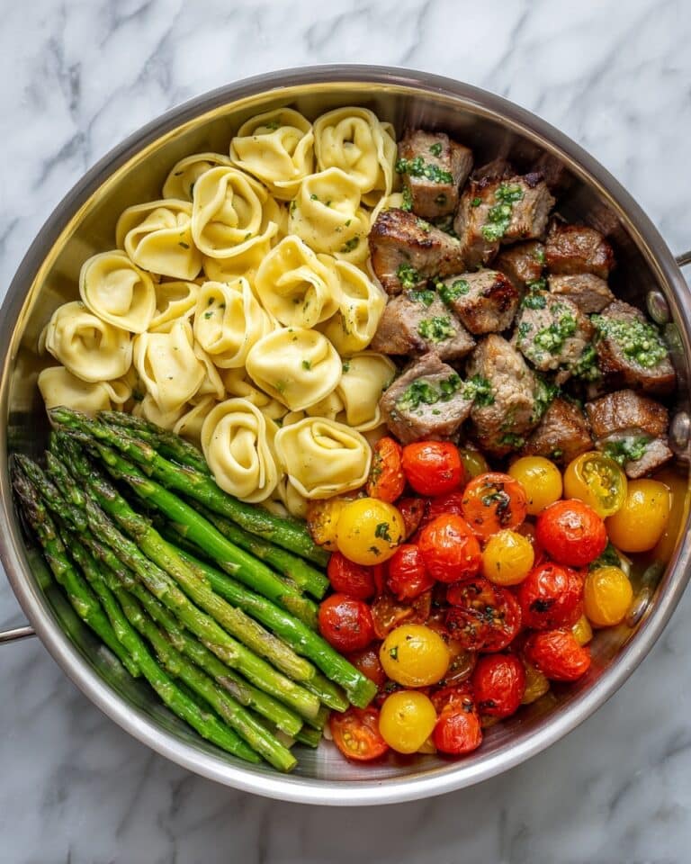 Pesto Chicken Tortellini and Veggies Recipe
