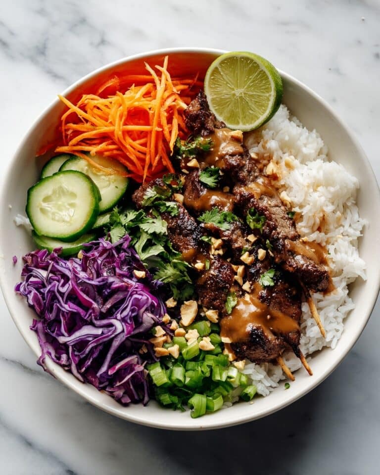 Chicken Satay Spring Roll Bowls Recipe