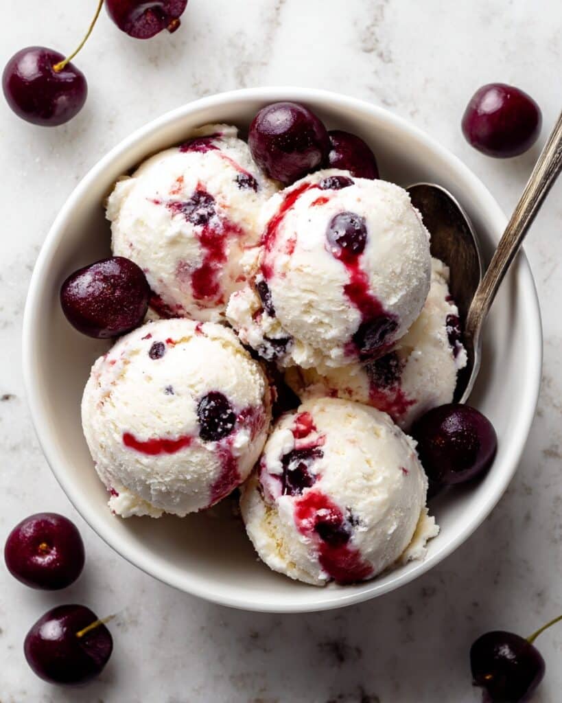 Homemade Cherry Garcia Ice Cream Recipe