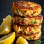 Homemade Crab Cakes with Lemon Aioli Dip Recipe
