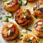 Seared Scallops with Garlic Lemon Butter Recipe