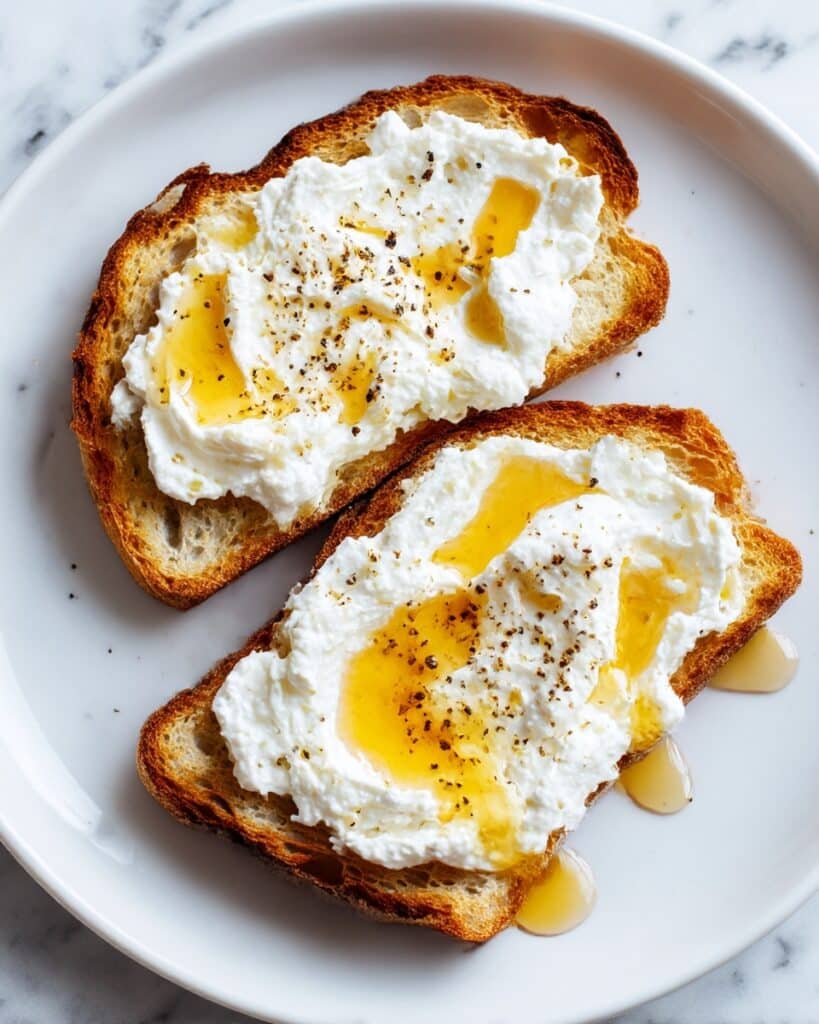 Whipped Ricotta Honey Toast Recipe