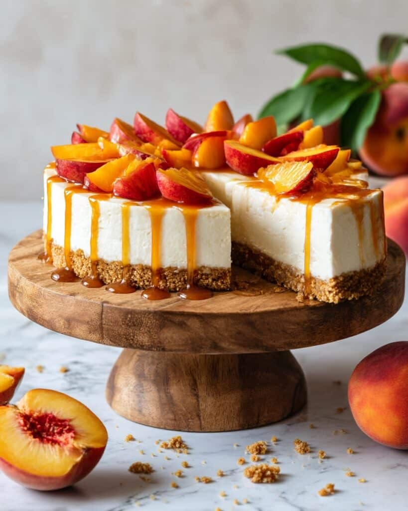 Peach Cobbler Cheesecake Recipe