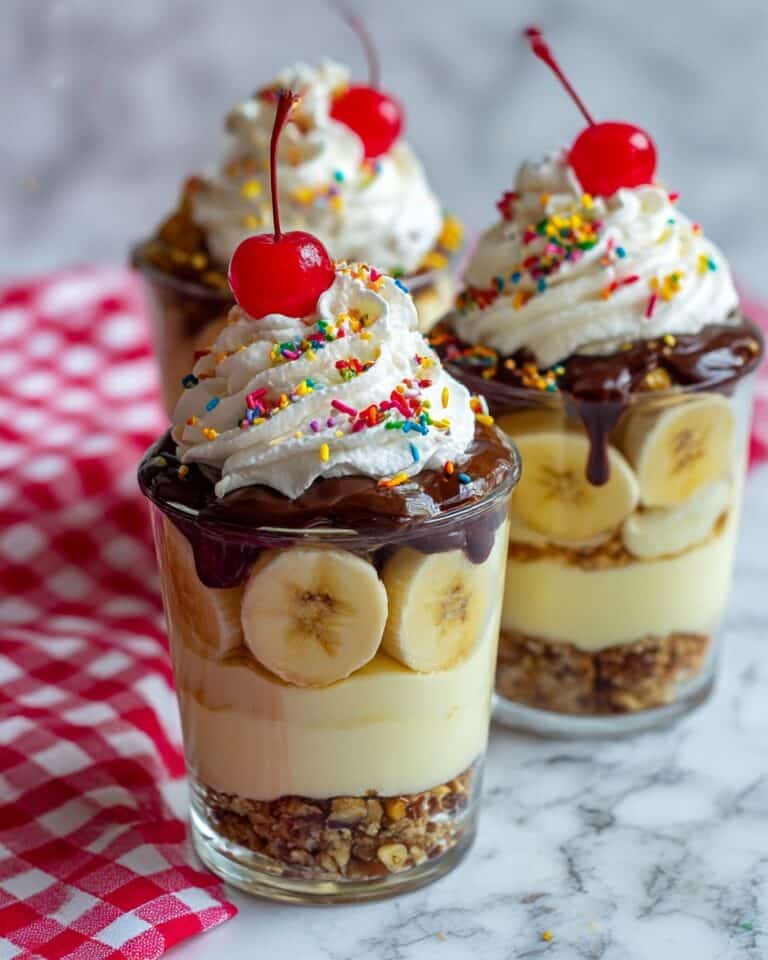 Banana Split Pudding Cups Recipe
