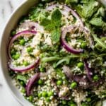 Spring Couscous Salad with Herbs, Pistachios, and Zaatar Recipe