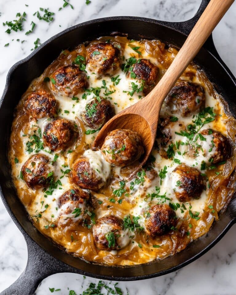 French Onion Meatballs Recipe