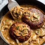 Hamburger Steak with Mushroom Gravy Recipe