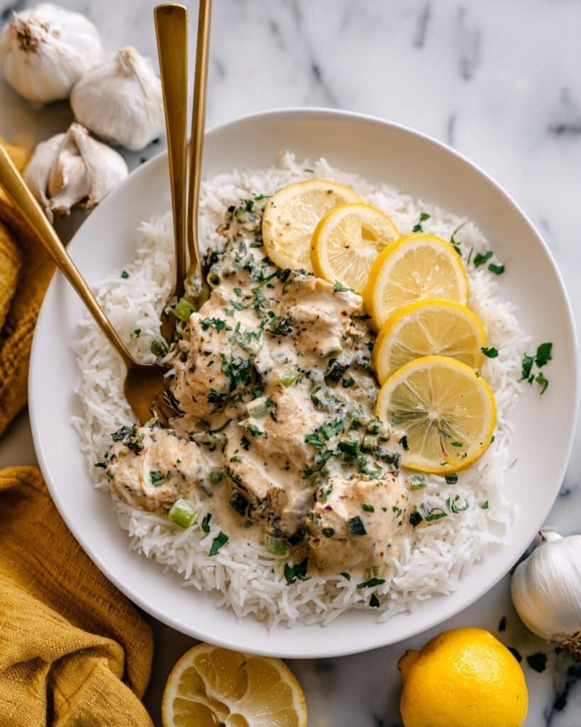 Creamy Lemon Garlic Herb Tilapia Recipe