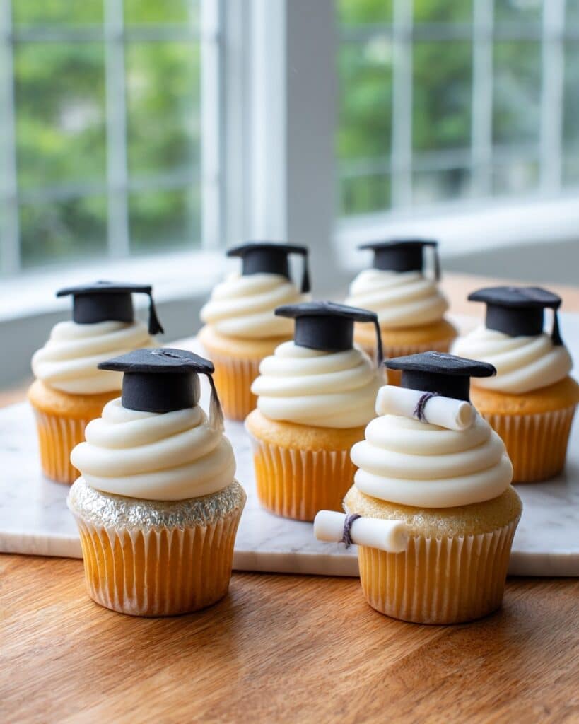 Graduation Cupcakes: Easy Vanilla Recipe for Celebrations Recipe