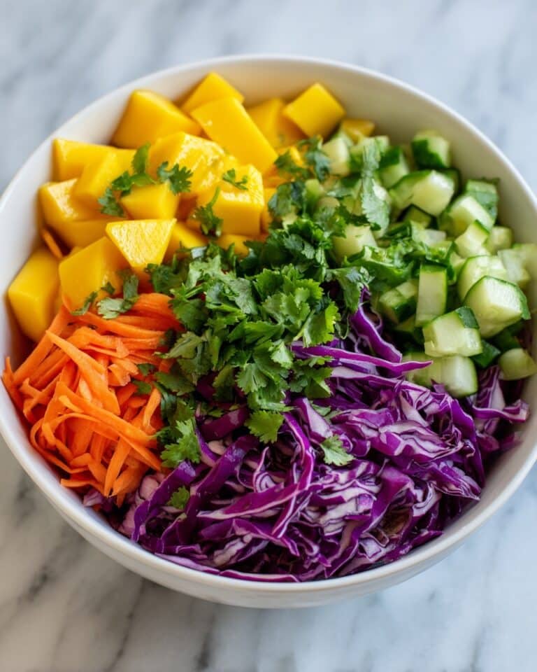 Tropical Cucumber Mango Slaw Recipe
