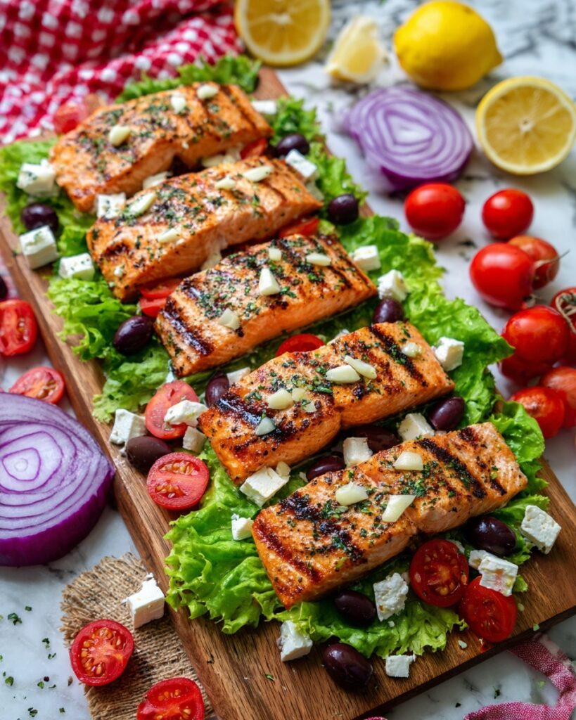 Healthy Mediterranean Salmon Salad Recipe