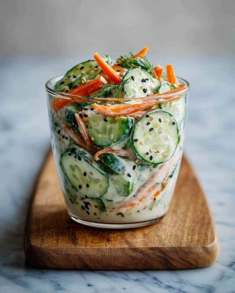 Viral Creamy Asian Cucumber Salad — Easy & Addictive Recipe