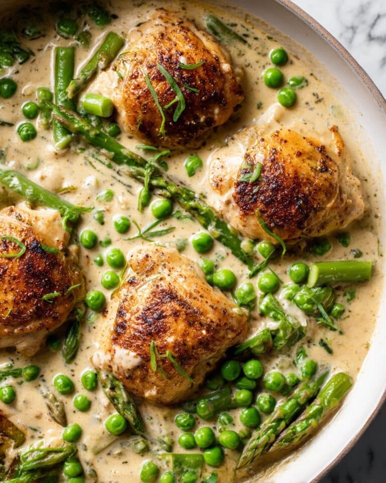 Lemon Spring Chicken and Asparagus Skillet Meal Recipe