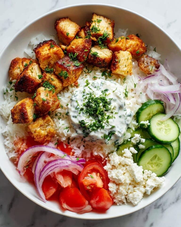 High Protein Mediterranean Lemon-Dill Chicken Bowls Recipe