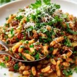 Manestra: Greek Orzo Comfort Food with Ground Meat and Mint Recipe