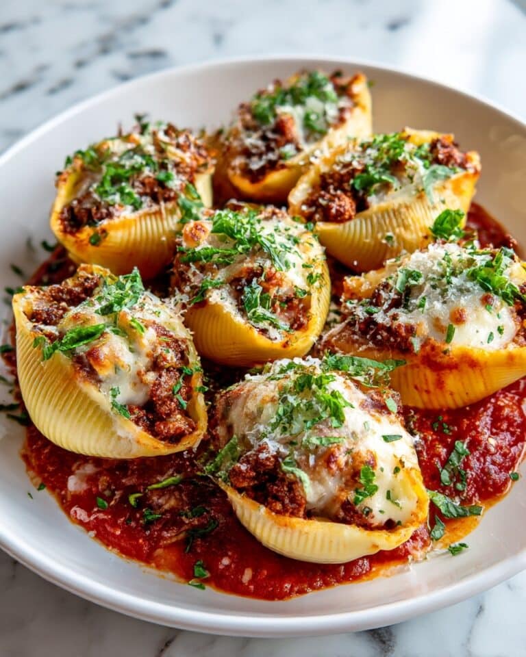 Beef-Stuffed Shells with Creamy Ricotta Filling Recipe