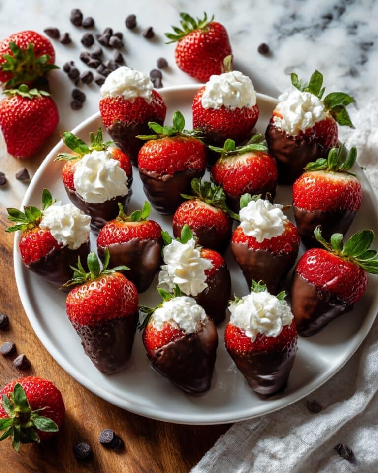 Chocolate Covered Cheesecake Strawberries Recipe