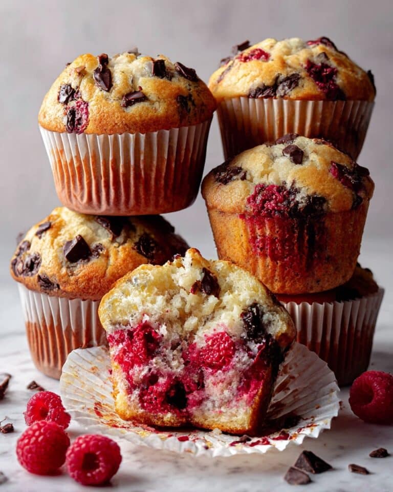 Dark Chocolate Raspberry Muffins Recipe