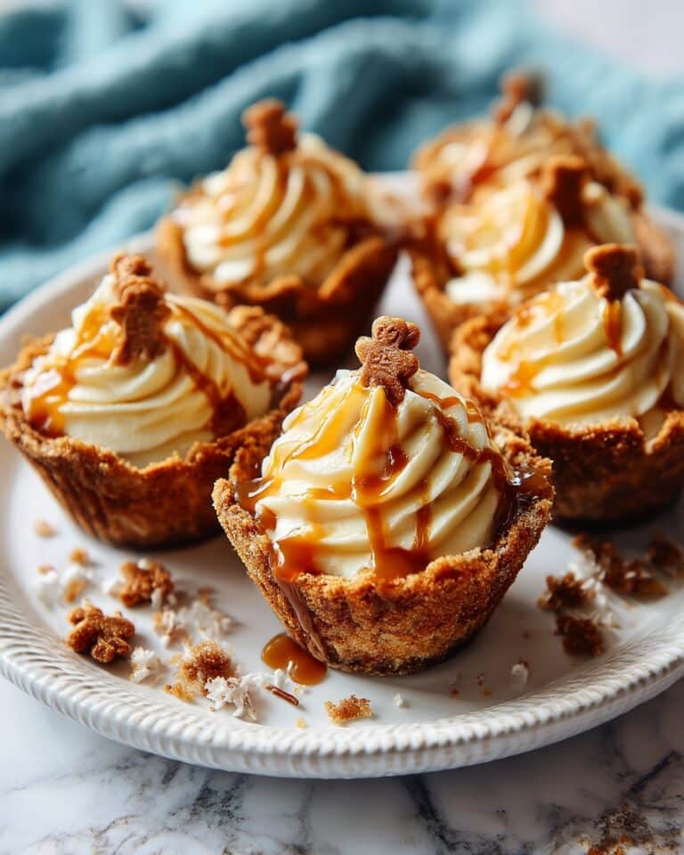 Gingerbread Cookie Cups with Pumpkin Cheesecake Filling Recipe
