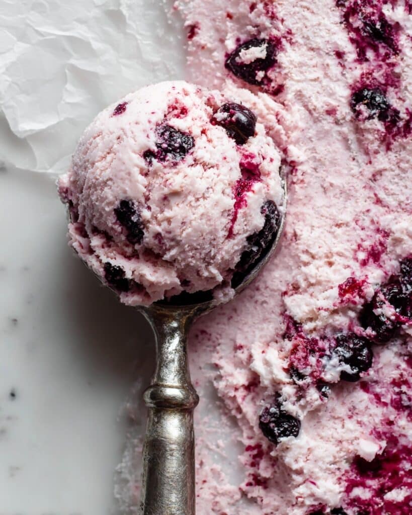 No-Churn Mulberry Ice Cream Recipe