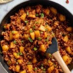 Mexican Picadillo with Ground Beef, Potatoes, and Spices Recipe