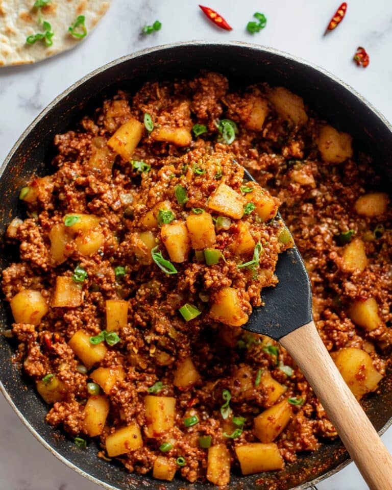 Mexican Picadillo with Ground Beef, Potatoes, and Spices Recipe
