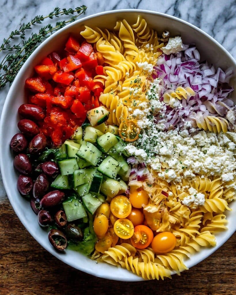 20-Minute Greek Pasta Salad Recipe