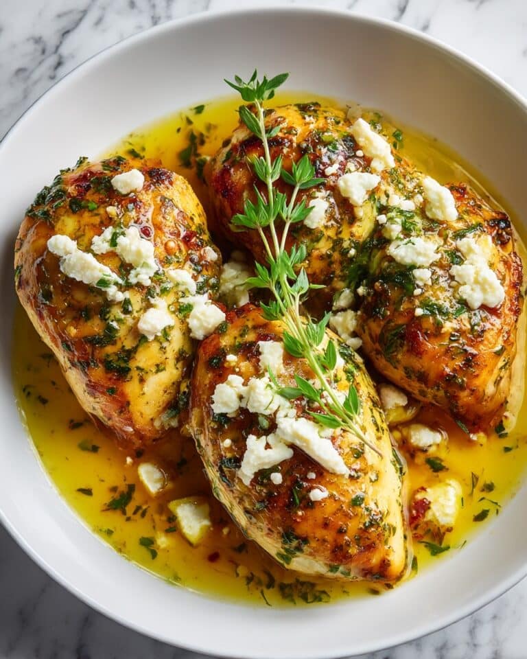 Greek Chicken with Lemon and Feta Recipe