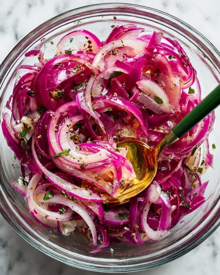 Sumac Onions Recipe: Tangy and Herby Marinaded Red Onion Slices Recipe