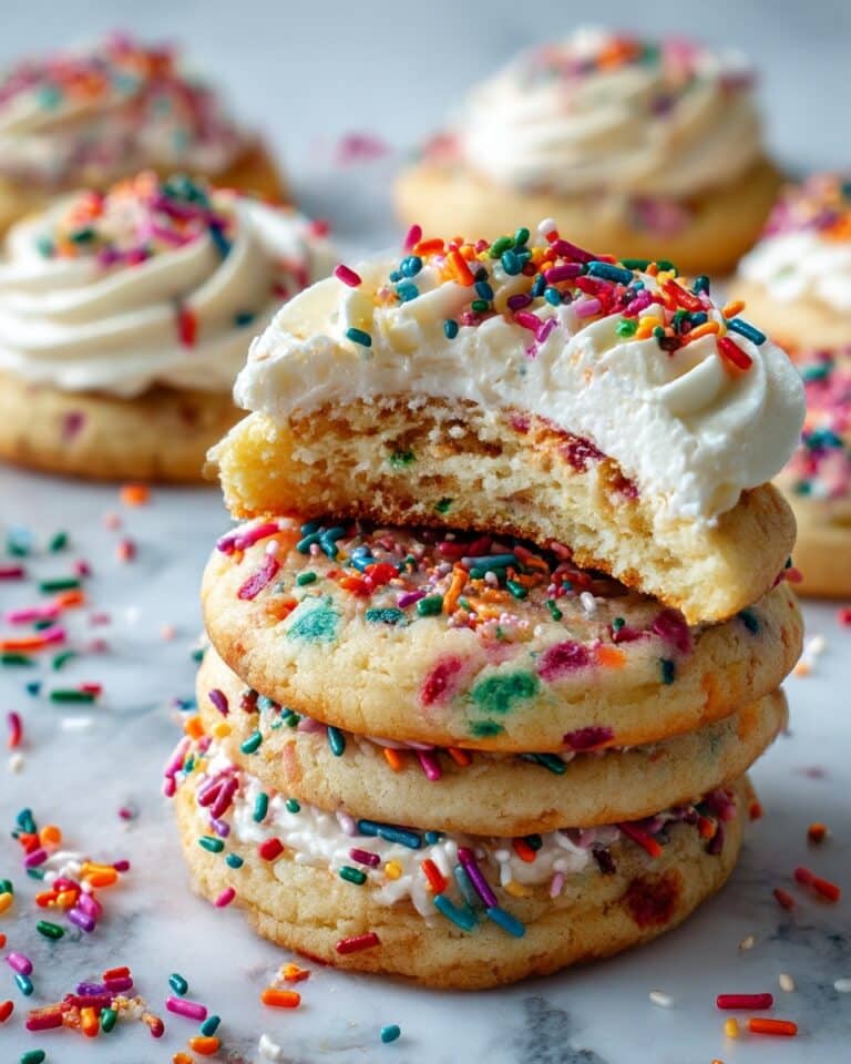 Birthday Sprinkles Cookies with Buttercream Frosting Recipe