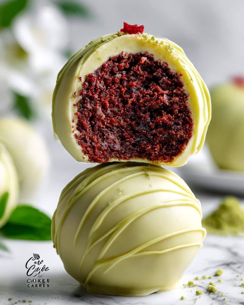 Grinch Oreo Balls with Red Velvet Oreos Recipe