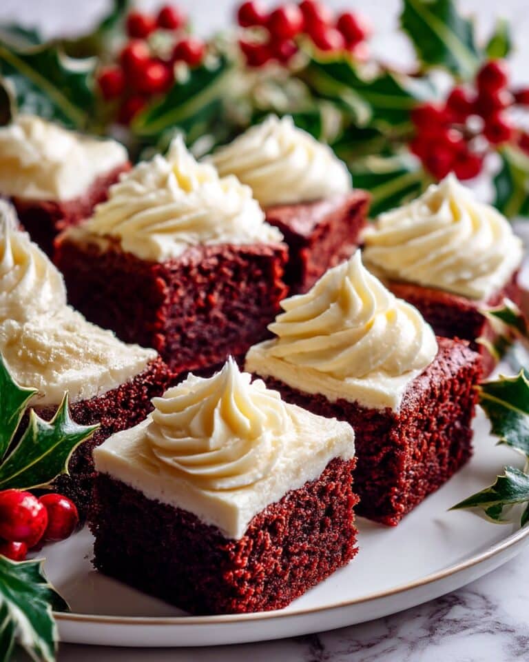 Chewy Red Velvet Brownies with Cream Cheese Frosting Recipe